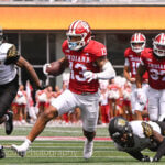 Photos of IU football vs. Kennesaw State at Memorial Stadium.