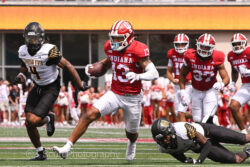 Photos of IU football vs. Kennesaw State at Memorial Stadium.