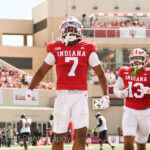 Photos of IU football vs. Kennesaw State at Memorial Stadium.