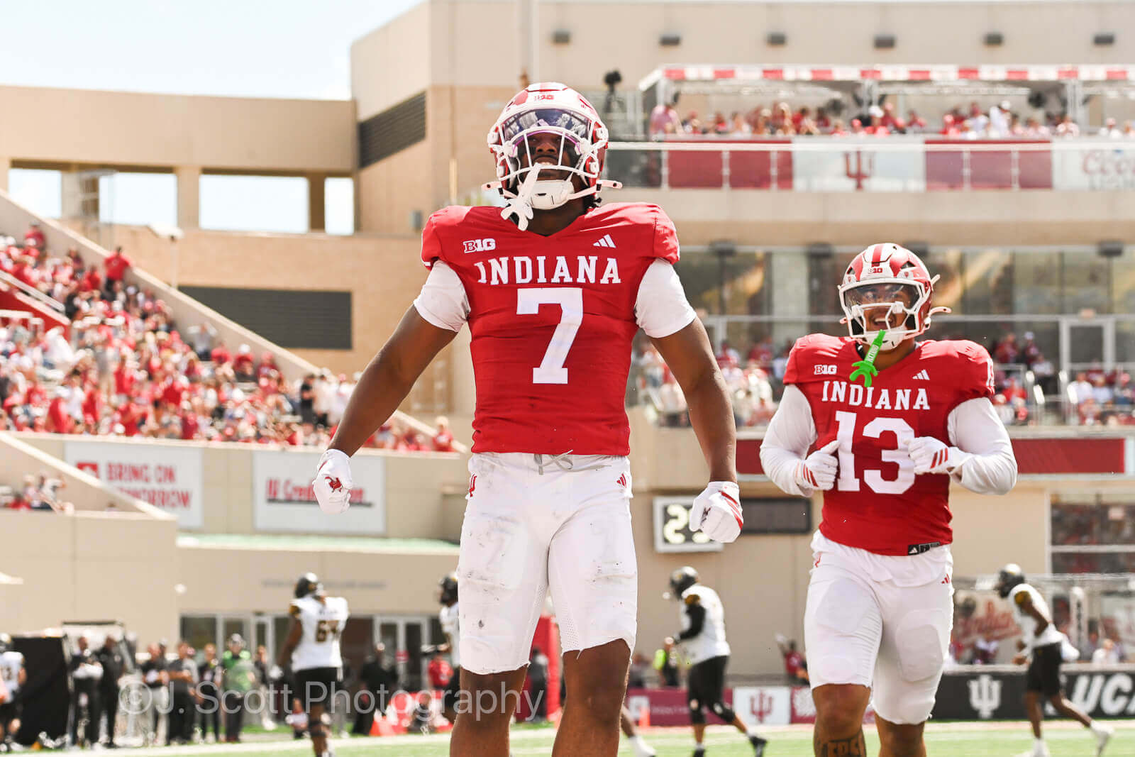 Photos of IU football vs. Kennesaw State at Memorial Stadium.