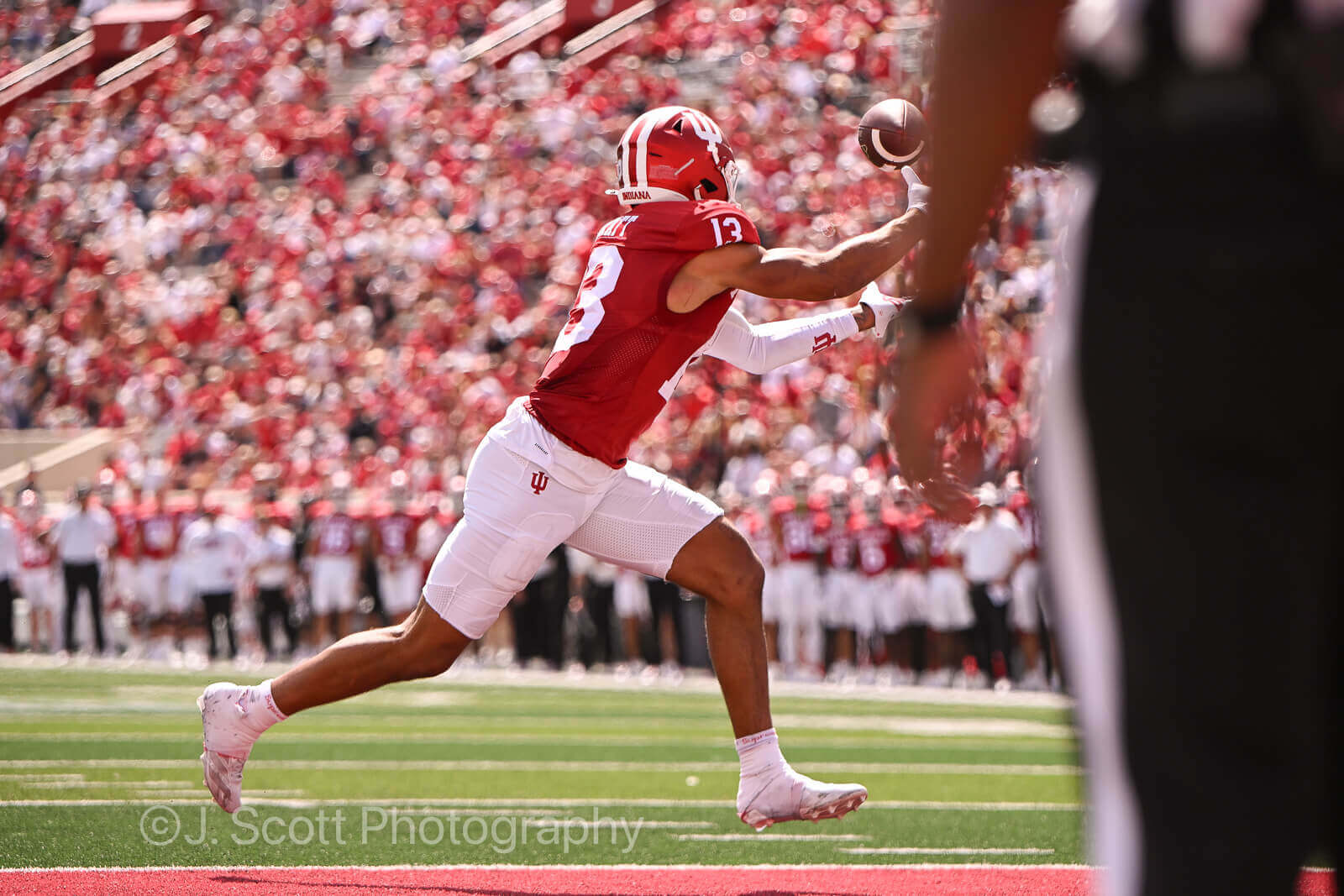 Photos of IU football vs. Kennesaw State at Memorial Stadium.