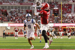 Omar Cooper Jr. catches a touchdown pass.