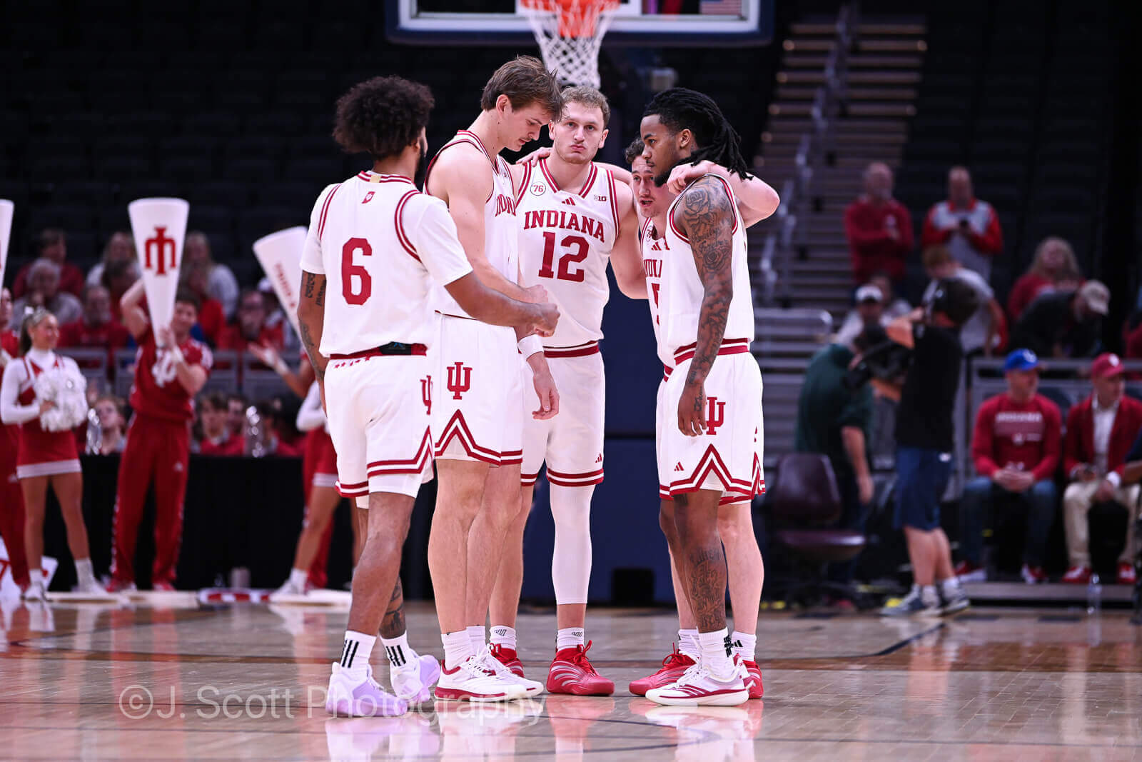 Photos of IU basketball vs. Baylor at Gainbridge Fieldhouse on October 26, 2025.
