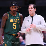 Photos of IU basketball vs. Baylor at Gainbridge Fieldhouse on October 26, 2025.