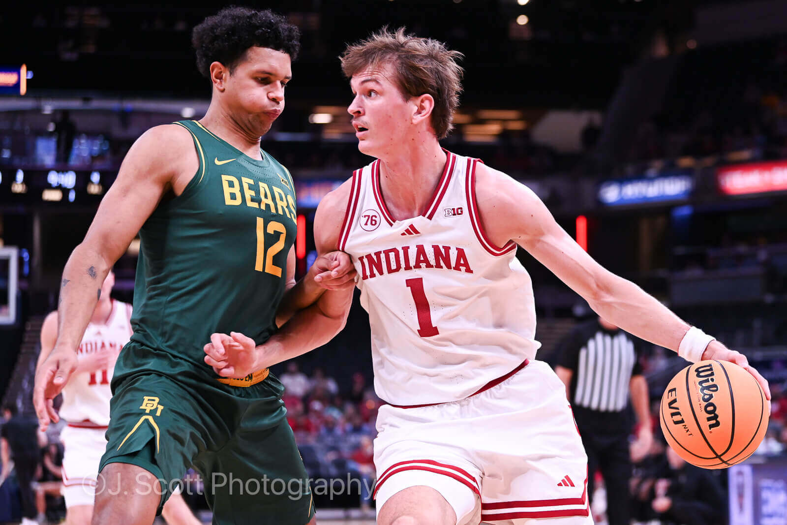 Photos of IU basketball vs. Baylor at Gainbridge Fieldhouse on October 26, 2025.