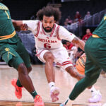 Photos of IU basketball vs. Baylor at Gainbridge Fieldhouse on October 26, 2025.