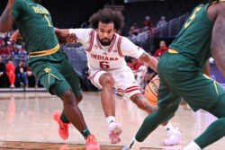 Photos of IU basketball vs. Baylor at Gainbridge Fieldhouse on October 26, 2025.