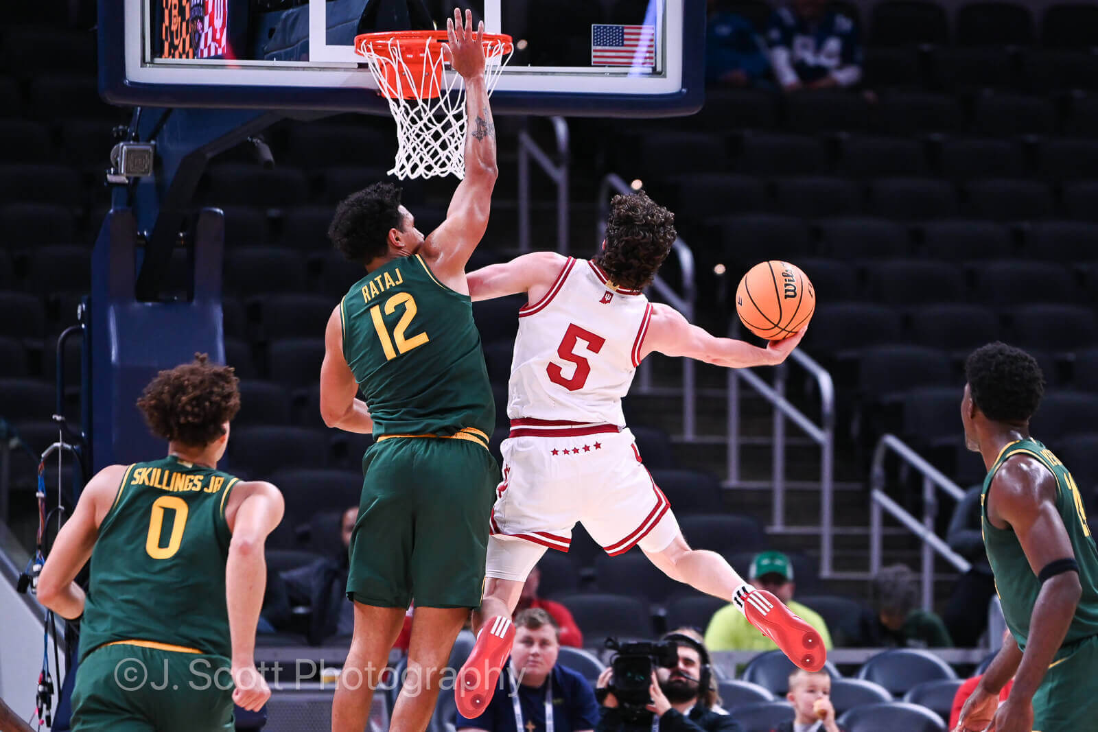 Photos of IU basketball vs. Baylor at Gainbridge Fieldhouse on October 26, 2025.