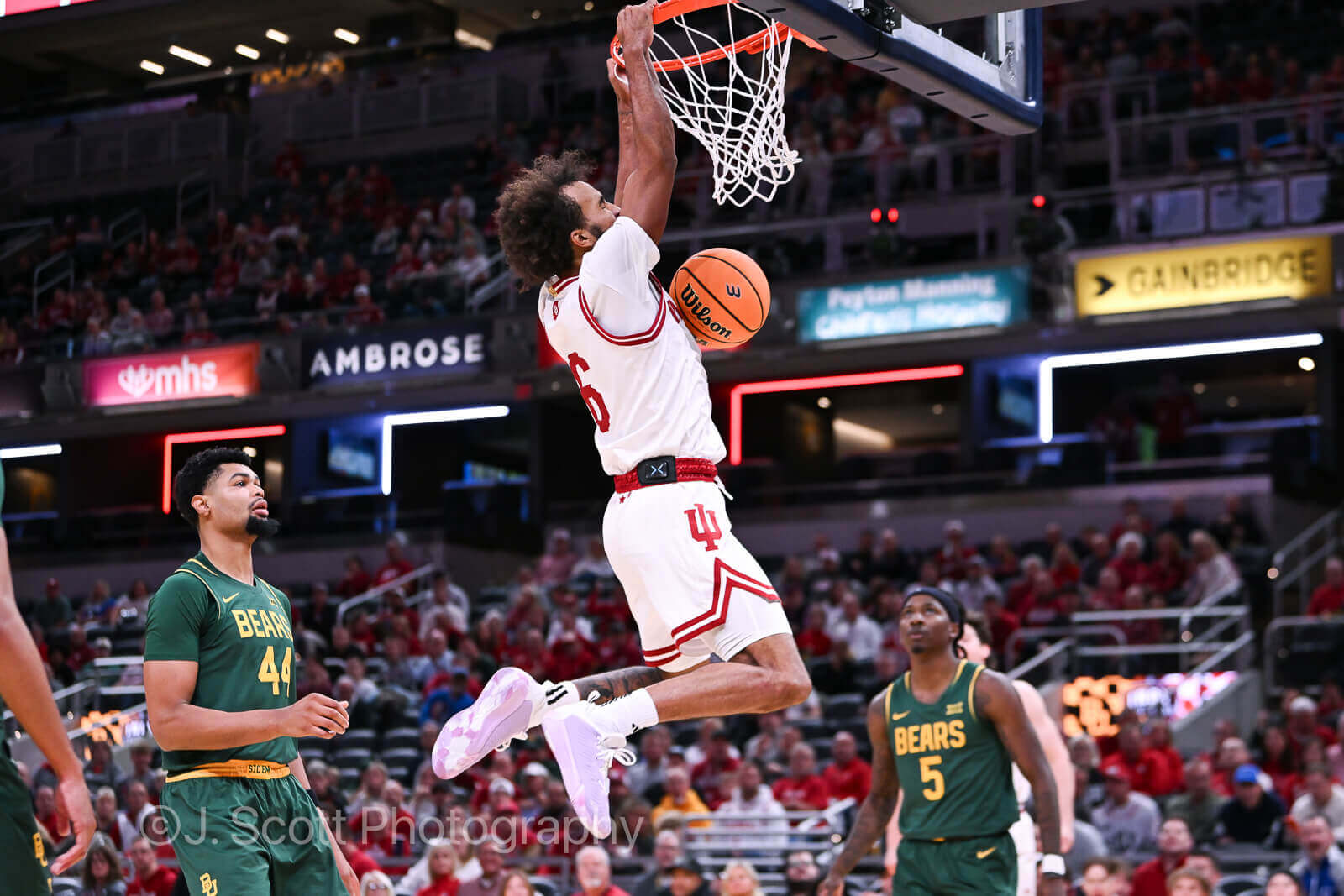 Photos of IU basketball vs. Baylor at Gainbridge Fieldhouse on October 26, 2025.