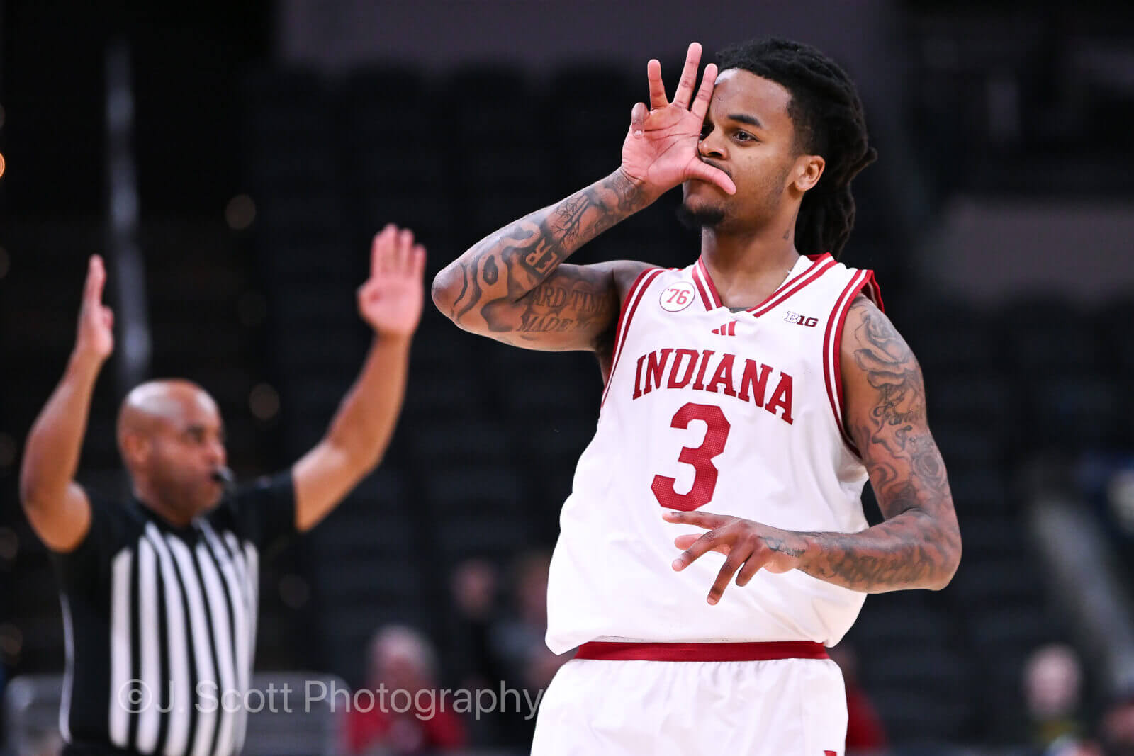 Photos of IU basketball vs. Baylor at Gainbridge Fieldhouse on October 26, 2025.