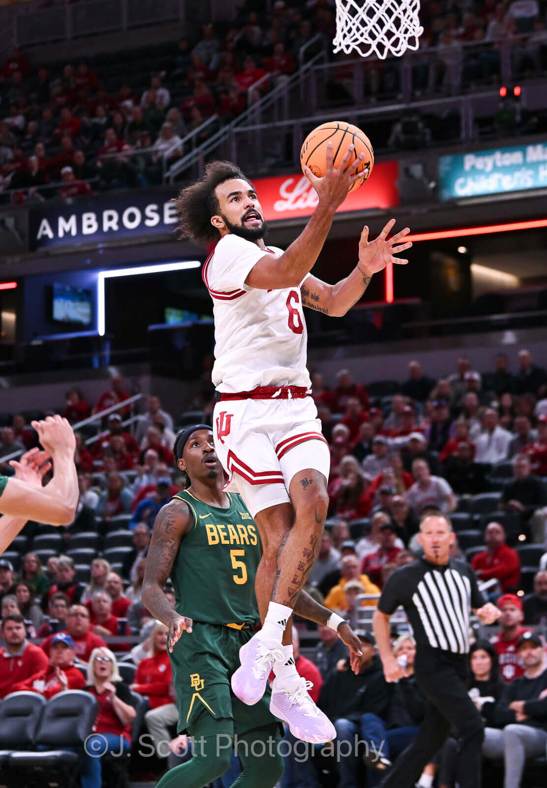 Photos of IU basketball vs. Baylor at Gainbridge Fieldhouse on October 26, 2025.