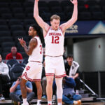Photos of IU basketball vs. Baylor at Gainbridge Fieldhouse on October 26, 2025.