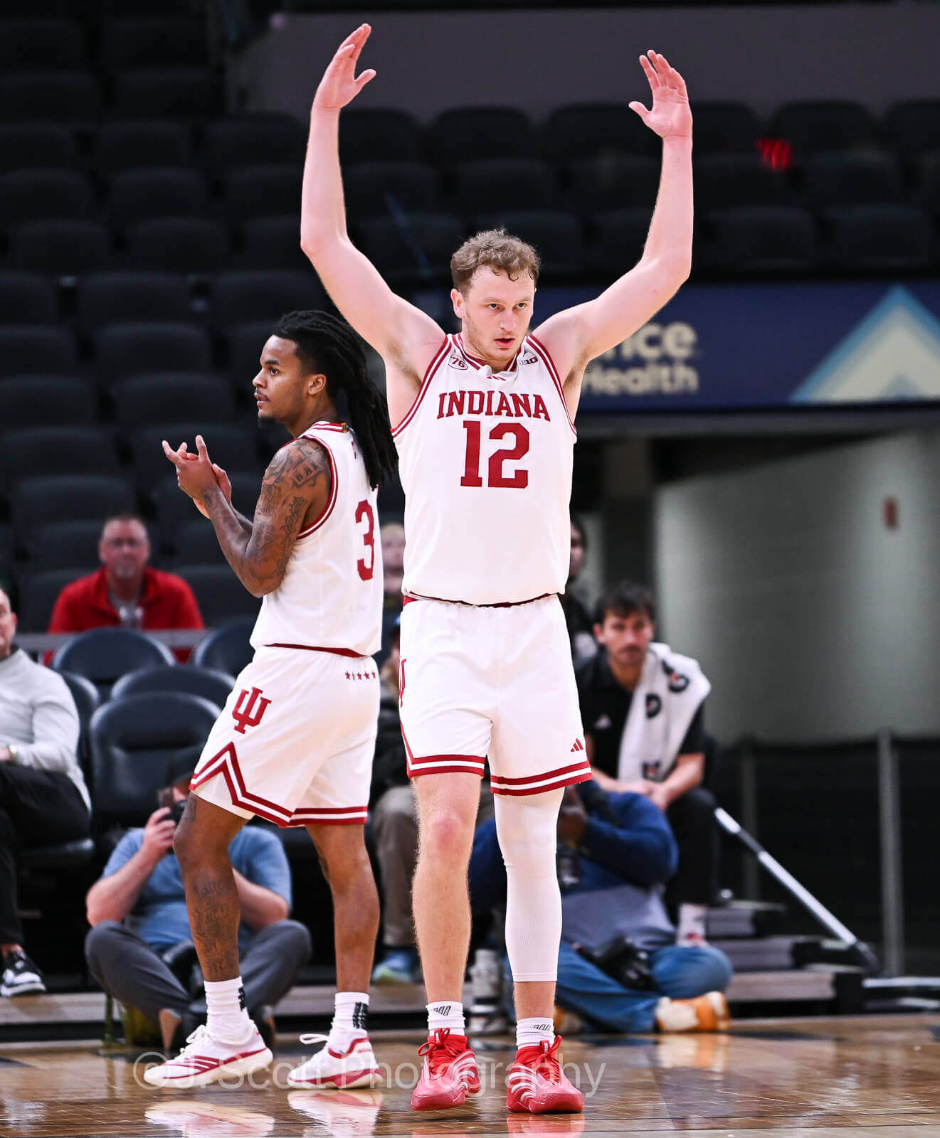 Photos of IU basketball vs. Baylor at Gainbridge Fieldhouse on October 26, 2025.