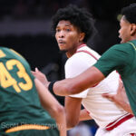 Photos of IU basketball vs. Baylor at Gainbridge Fieldhouse on October 26, 2025.