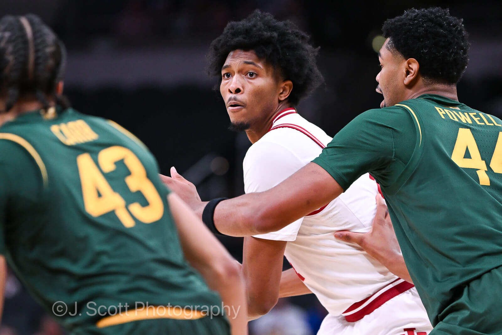 Photos of IU basketball vs. Baylor at Gainbridge Fieldhouse on October 26, 2025.