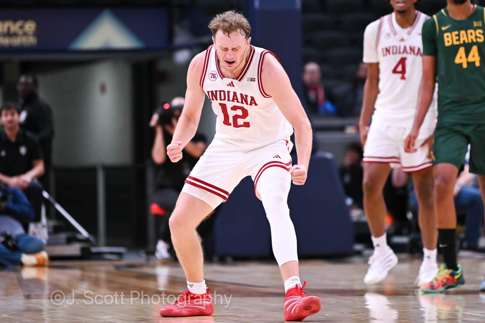 Photos of IU basketball vs. Baylor at Gainbridge Fieldhouse on October 26, 2025.