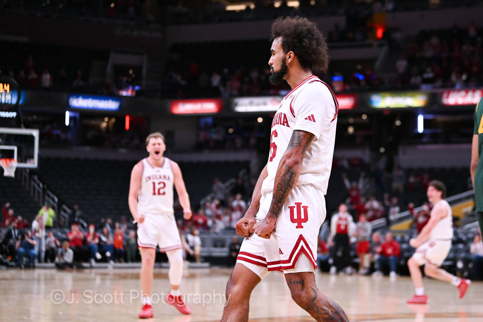 Photos of IU basketball vs. Baylor at Gainbridge Fieldhouse on October 26, 2025.