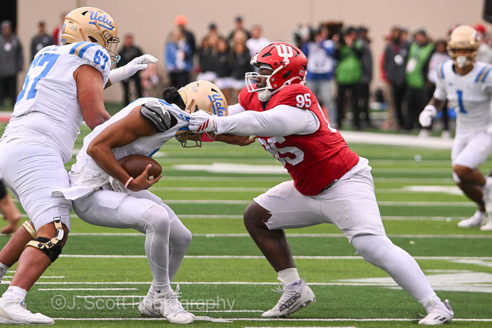 Photos of IU football vs. UCLA football at Memorial Stadium on October 25, 2025.
