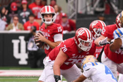 Photos of IU football vs. UCLA football at Memorial Stadium on October 25, 2025.