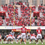 Photos of IU football vs. UCLA football at Memorial Stadium on October 25, 2025.