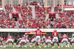 Photos of IU football vs. UCLA football at Memorial Stadium on October 25, 2025.