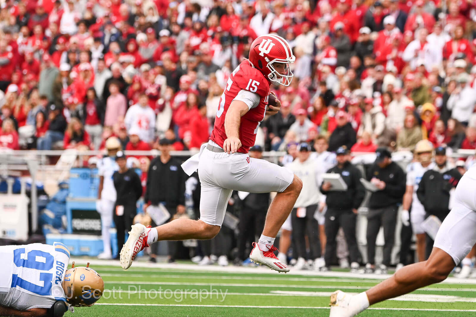 Photos of IU football vs. UCLA football at Memorial Stadium on October 25, 2025.