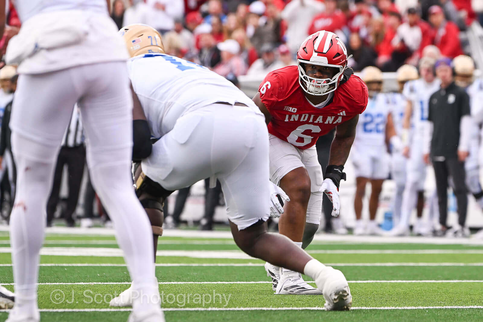 Photos of IU football vs. UCLA football at Memorial Stadium on October 25, 2025.