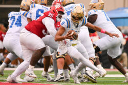 Photos of IU football vs. UCLA football at Memorial Stadium on October 25, 2025.
