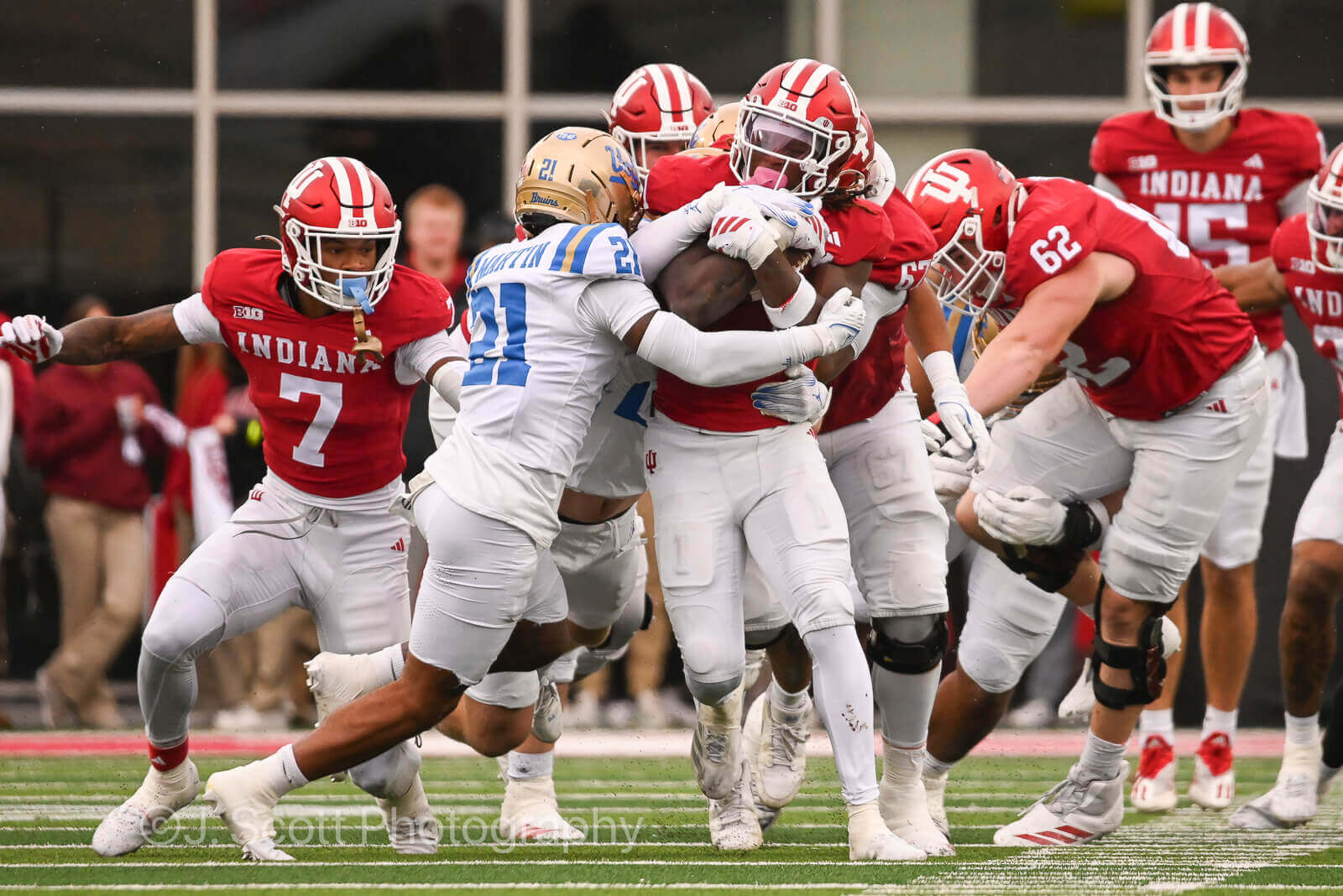 Photos of IU football vs. UCLA football at Memorial Stadium on October 25, 2025.