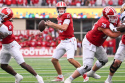 Photos of IU football vs. UCLA football at Memorial Stadium on October 25, 2025.