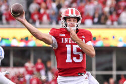 Photos of IU football vs. UCLA football at Memorial Stadium on October 25, 2025.