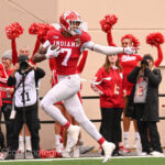 Photos of IU football vs. UCLA football at Memorial Stadium on October 25, 2025.