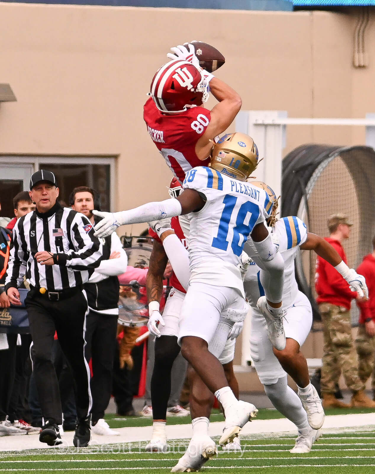 Photos of IU football vs. UCLA football at Memorial Stadium on October 25, 2025.