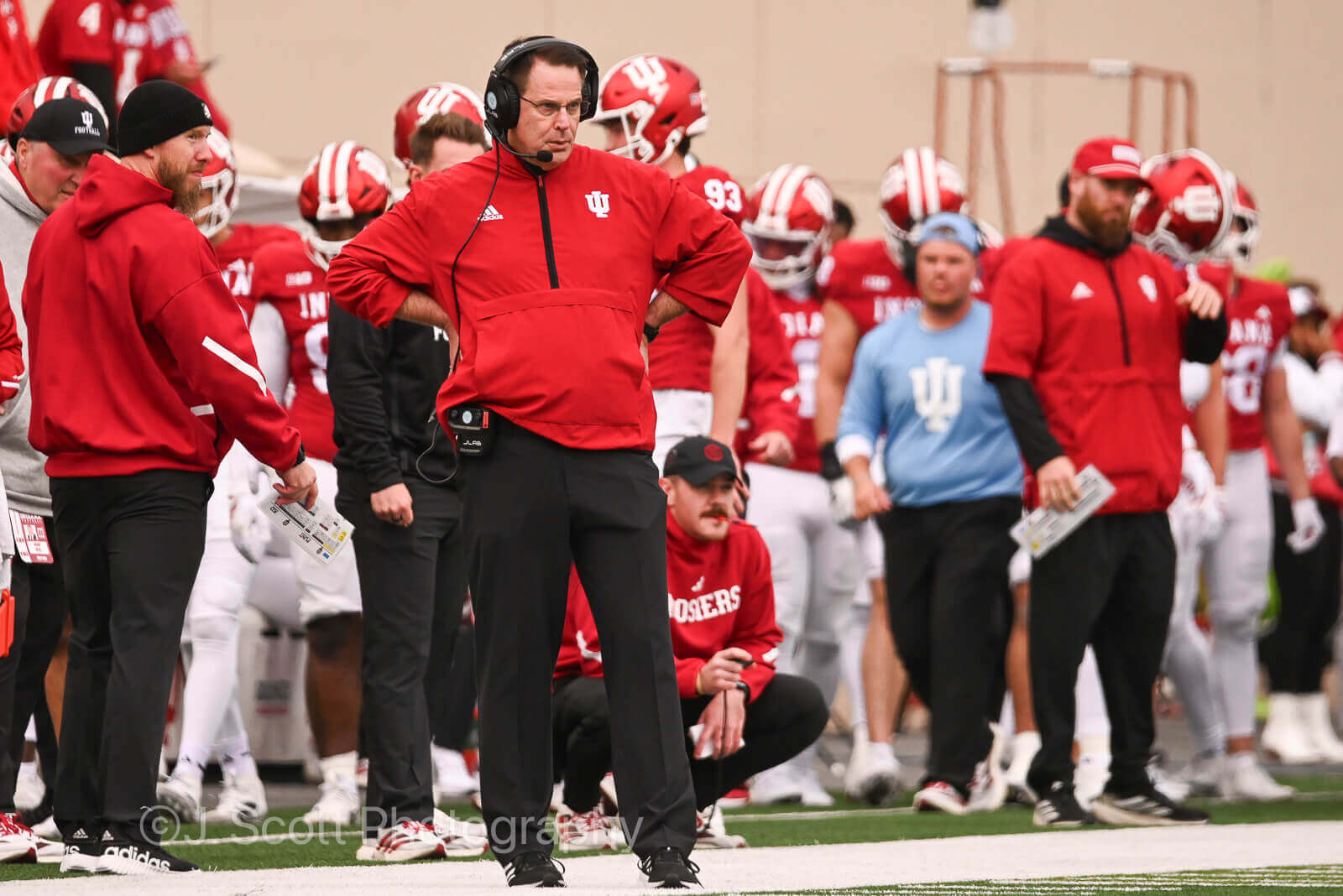 Photos of IU football vs. UCLA football at Memorial Stadium on October 25, 2025.
