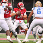 Photos of IU football vs. UCLA football at Memorial Stadium on October 25, 2025.
