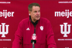 Curt Cignetti addresses the media following IU football's win against UCLA.