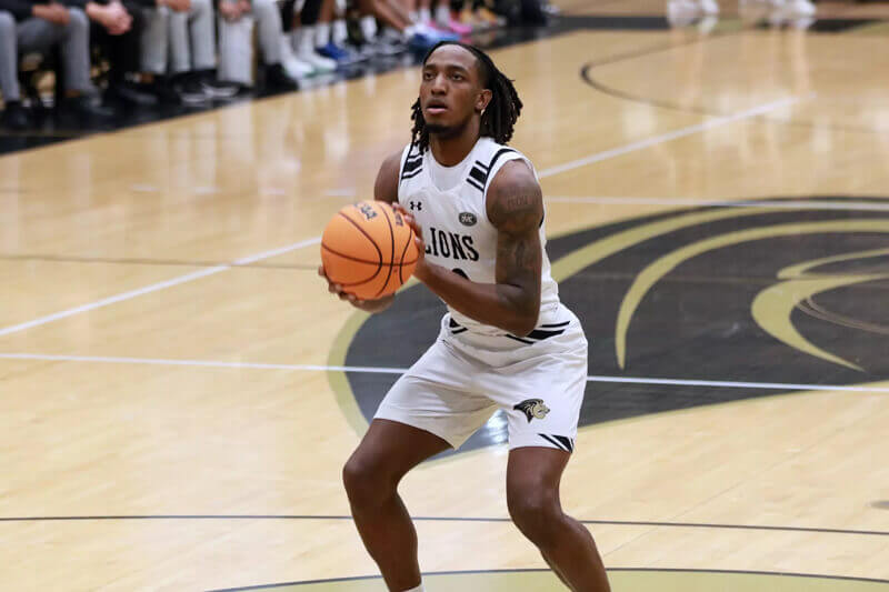 Lindenwood guard Jadis Jones attempts a free throw.
