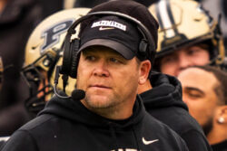Purdue football coach Barry Odom.