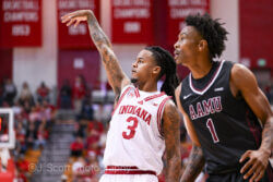 Photos of IU basketball's 98-51 win against Alabama A&M.
