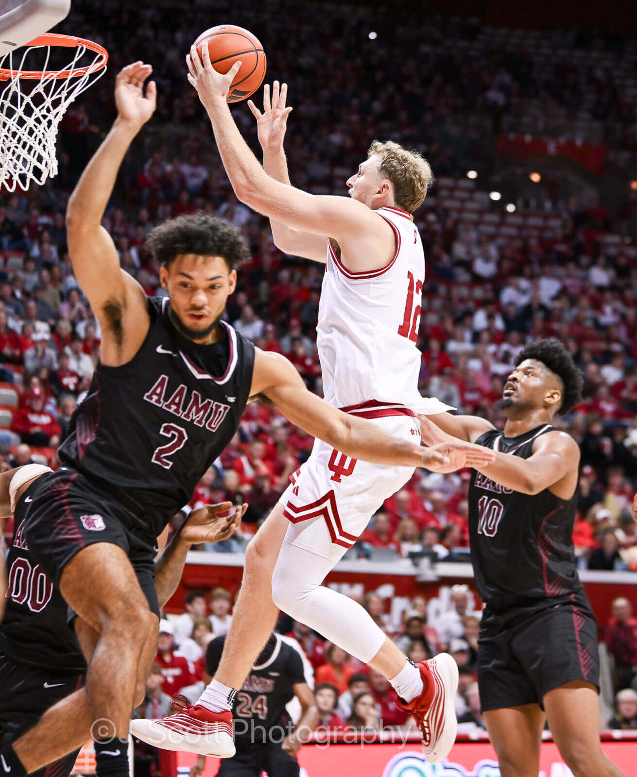 Photos of IU basketball's 98-51 win against Alabama A&M.
