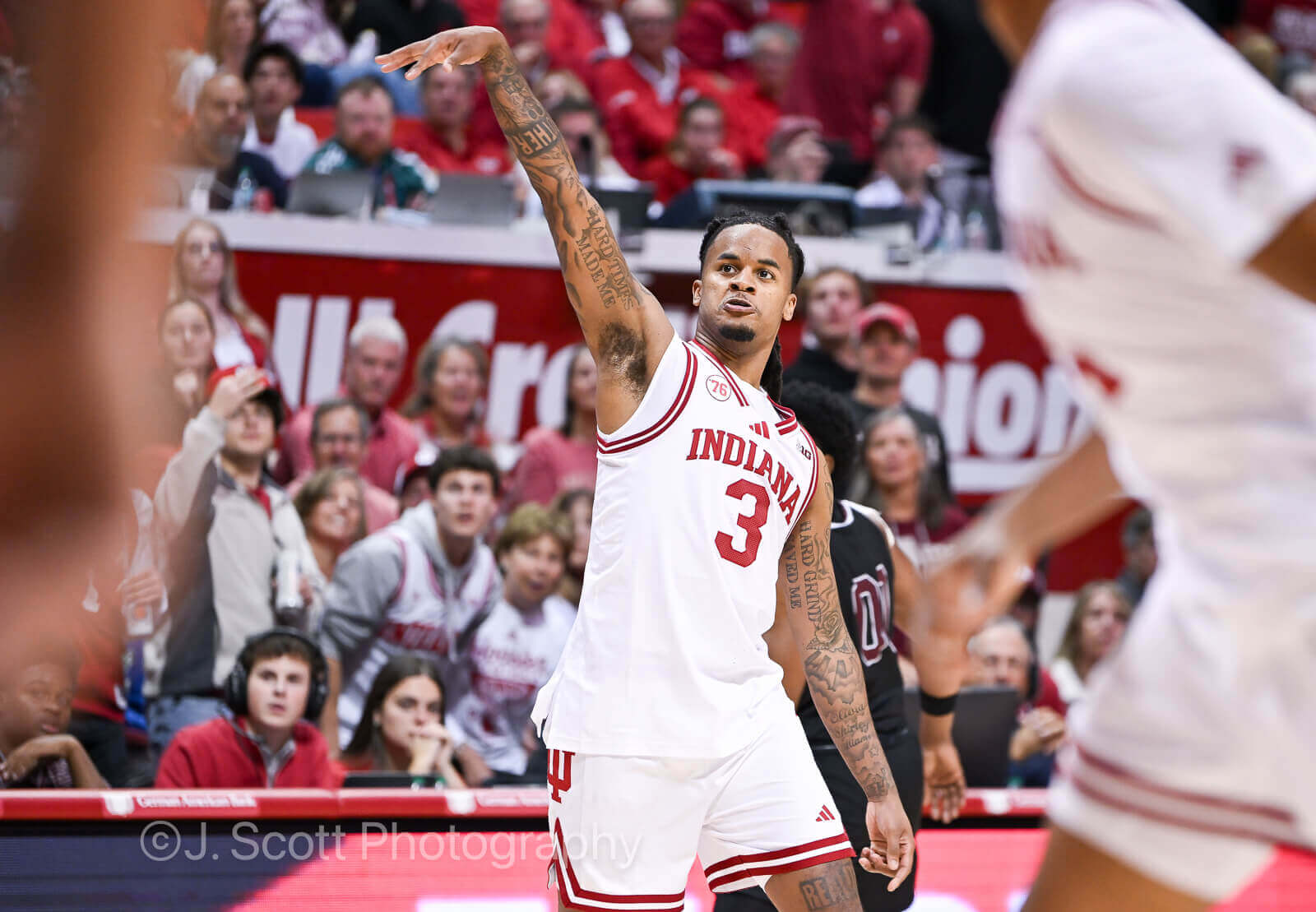 Photos of IU basketball's 98-51 win against Alabama A&M.