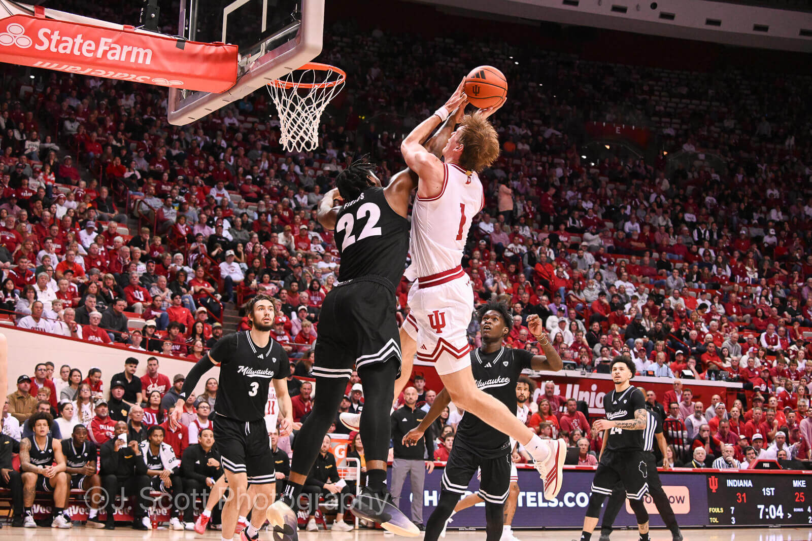 Photos of IU basketball's 101-70 win against Milwaukee at Simon Skjodt Assembly Hall.