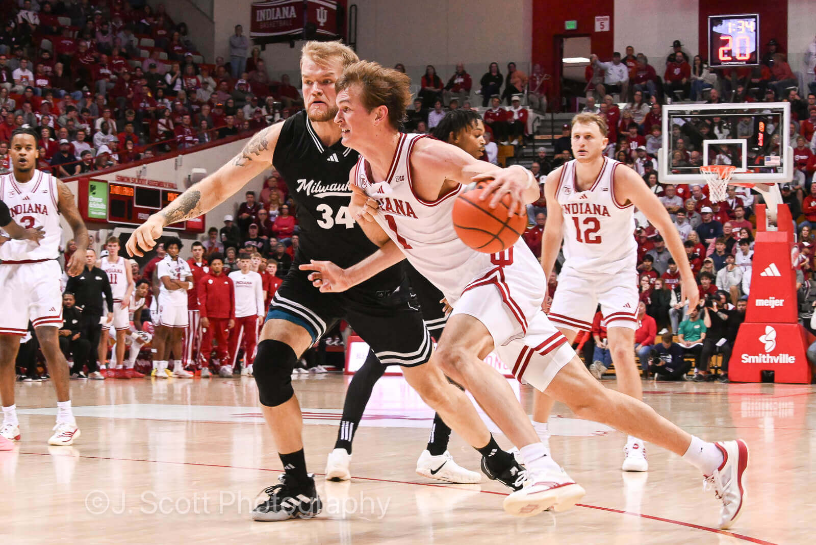 Photos of IU basketball's 101-70 win against Milwaukee at Simon Skjodt Assembly Hall.