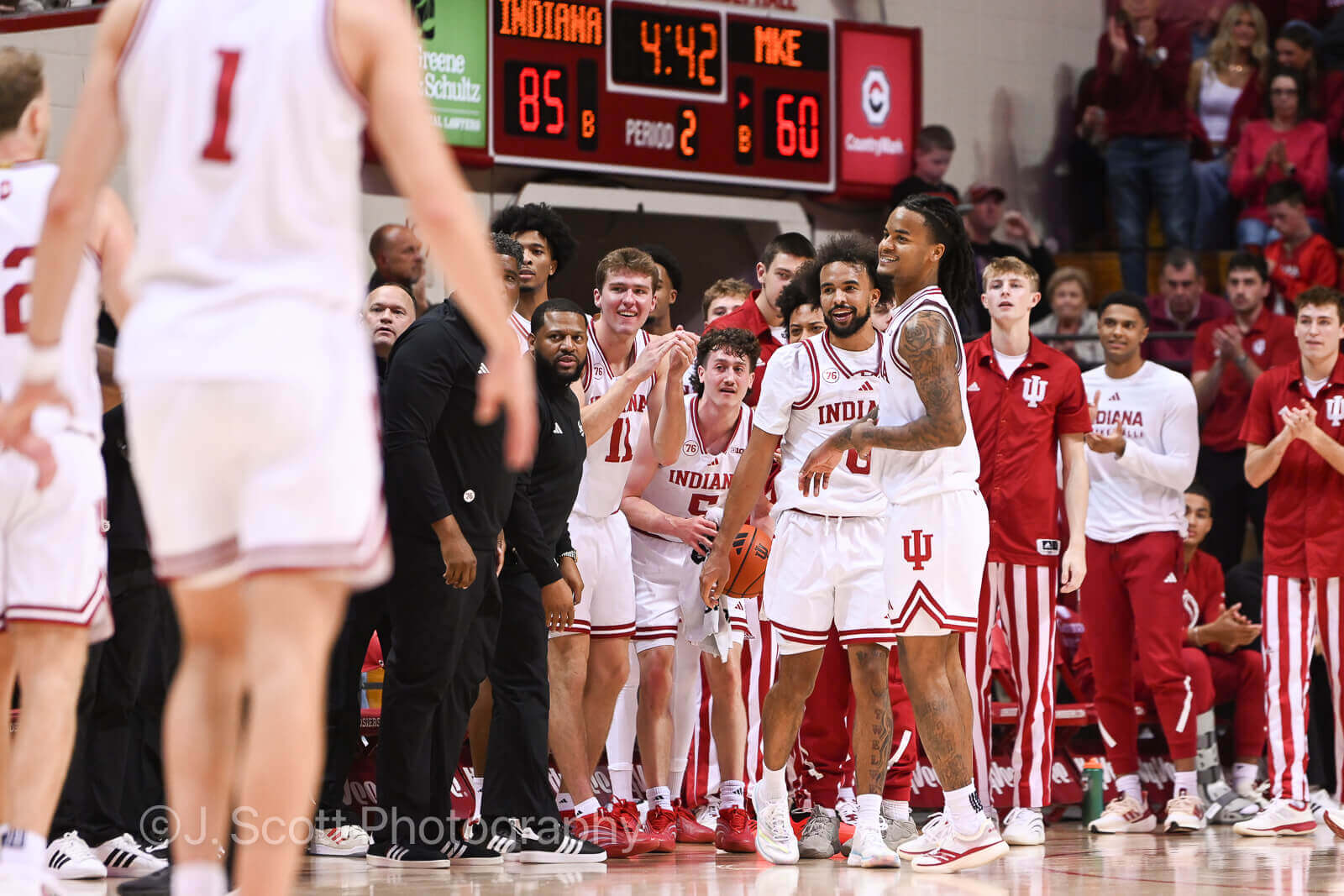 Photos of IU basketball's 101-70 win against Milwaukee at Simon Skjodt Assembly Hall.