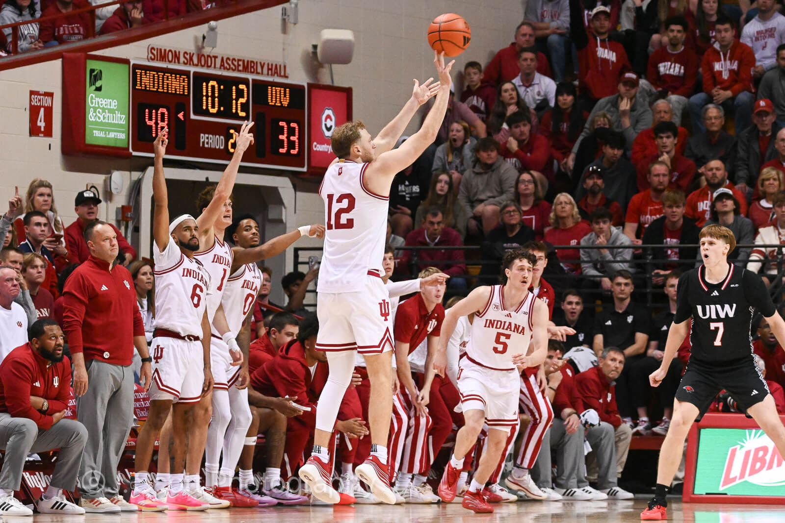 Photos of IU basketball's win against Incarnate Word at Simon Skjodt Assembly Hall.