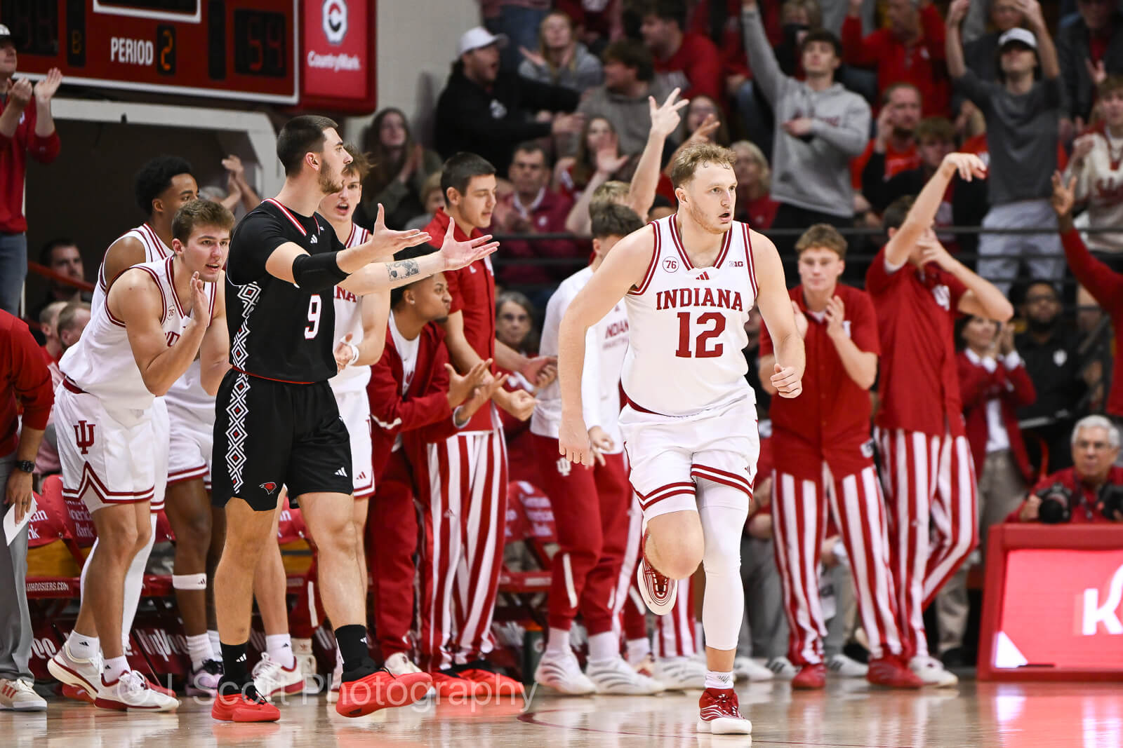 Photos of IU basketball's win against Incarnate Word at Simon Skjodt Assembly Hall.