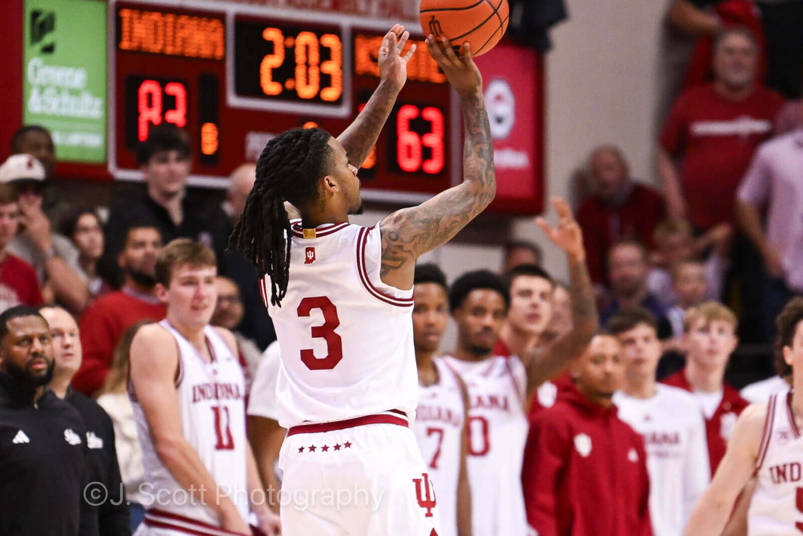 Photos from IU basketball's 86-69 win against Kansas State at Simon Skjodt Assembly Hall.