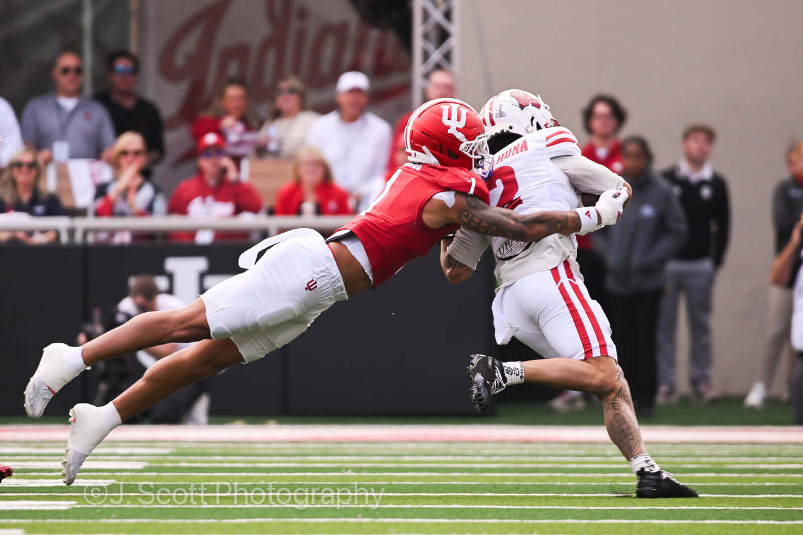 Photos of IU football vs. Wisconsin at Memorial Stadium.
