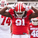 Photos of IU football vs. Wisconsin at Memorial Stadium.