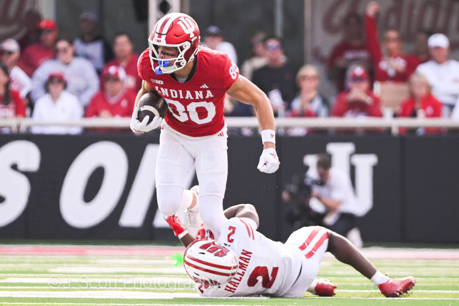 Photos of IU football vs. Wisconsin at Memorial Stadium.
